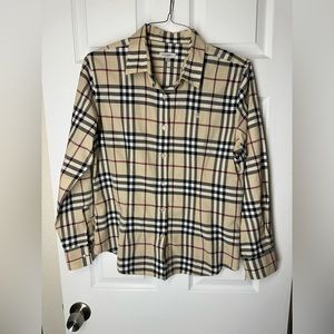 Burberry London Women’s 3XL Classic Plaid Buttondown